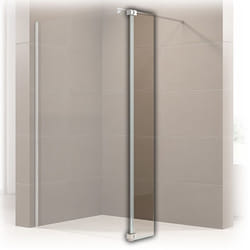 Volet pivotant de protection pour paroi de douche à l'italienne en verre véritable NT106 - Verre clair - Bernstein