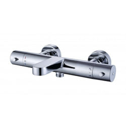 Bernstein - Mitigeur thermostatique bain/douche 4051 - barre de douche / flexible / douchette à main en optionSans flexible, Sans barre, Sans