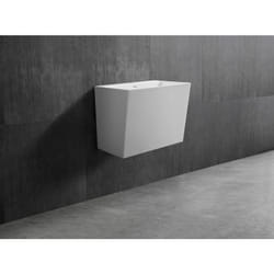 Lavabo mural TW18 en pierre solide - fonte minérale - 50 x 35 x 40 cm - Bernstein