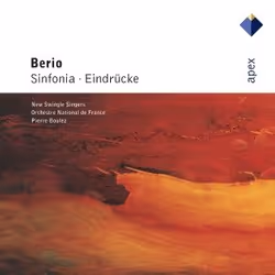 Warner Music Pierre Boulez - Berio: Sinfonia &amp; Eindrücke, CD, Classique, CD, Pierre Boulez, Support physique, Adulte, 1 d ...