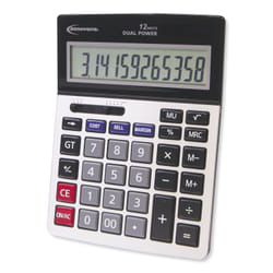 Innovera 15968 calculatrice Bureau Calculatrice à écran Noir, Gris