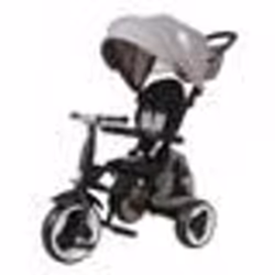 QPlay tricycle Rito Plus junior acier gris/noir