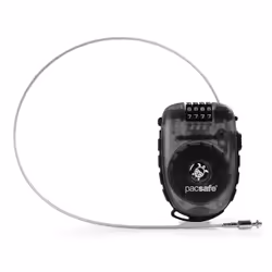 Pacsafe Retractasafe 250, Cadenas à combinaison pour valise, Noir, 60 mm, 20 mm, 95 mm, 80 g