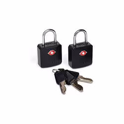 Deux cadenas Three keys Les agents de la TSA (États-Unis) et du HRSC (Royaume-Uni) peuvent les ouvrir sans les briser à l'aid ...