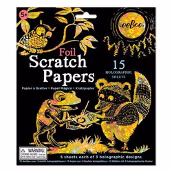 eeBoo Foil Scratch Papers, papier d'art, 15 feuilles