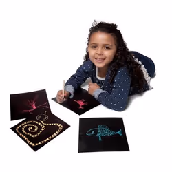 eeBoo Foil Scratch Papers papier d'art 15 feuilles