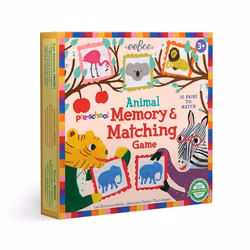 eeBoo Pre-School Animal Memory &amp; Matching Game, Jeu de société, Mémoire, 3 an(s), Jeu familial