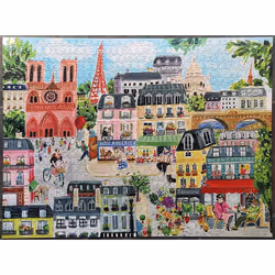 eeBoo Paris in a Day Puzzle en cubes 1000 pièce(s) Art