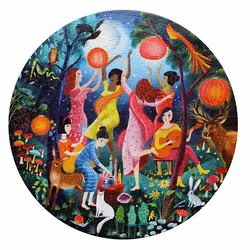 eeBoo Moon Dance Puzzle en cubes 500 pièce(s) Art