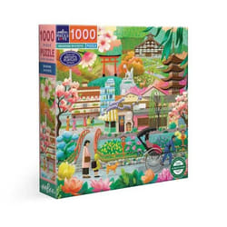 Puzzle 1000 pièces Eeboo Seasons in Kyoto coloré