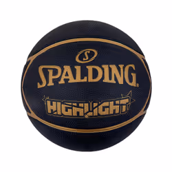 Spalding HIGHLIGHT, Noir, Or, Caoutchouc, Intérieure et extérieure, Monochromatique, Unisexe, Toutes les saisons