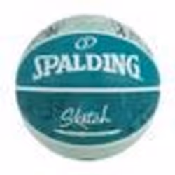 Ballon de basket - Spalding - Sketch Crack 84380Z - Unisexe - Bleu - Idéal pour le basket-ball