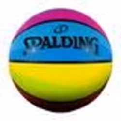 Ballon de basket Rainbow sz5 rubber basketball - Spalding