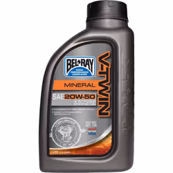 Bel-Ray V-Twin 20W-50 Mineral 1 litre d’huile moteur