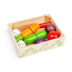 Bigjigs Toys Caisse légumes bois
