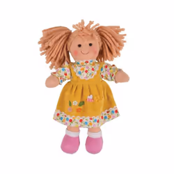 Bigjigs Toys Daisy, Poupée de chiffon, Femelle, Fille, 280 mm, 100 g, Multicolore