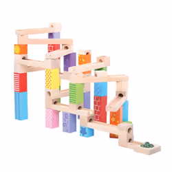 Bigjigs Toys Marble Run, Jeu de construction, 3 an(s), PVC