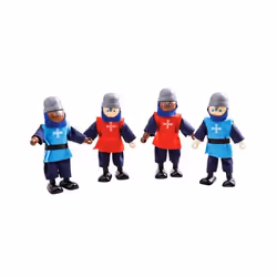 Bigjigs Toys Medieval Knights, Poupée russe, 3 an(s), Multicolore