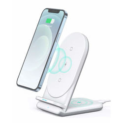 AUKEY LC-A2-WT chargeur d'appareils mobiles Écouteurs, Téléphone portable, Smartwatch Blanc USB Recharge sans fil Charge rapide Intérieure