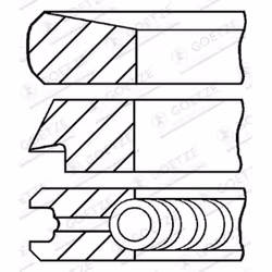 Jeu de segments de piston GOETZE 08-107007-00