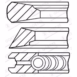Jeu de segments de piston GOETZE 0815560010
