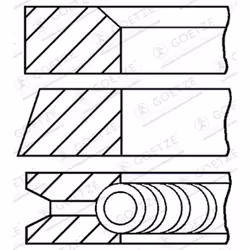 Jeu de segments de piston GOETZE 08-502207-00