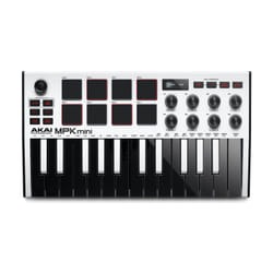 Akai MPK Mini MK3 clavier MIDI 25 touche(s) USB Noir, Blanc