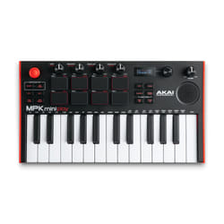 Akai MPK Mini Play Mk3 clavier MIDI 25 touche(s) USB Noir, Rouge