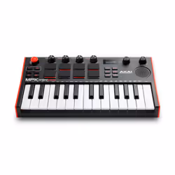 Akai MPK Mini Play Mk3 clavier MIDI 25 touche(s) USB Noir, Rouge