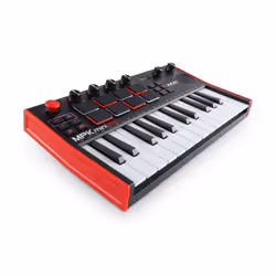 Akai MPK Mini Play Mk3 clavier MIDI 25 touche(s) USB Noir, Rouge
