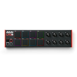 Akai LPD8 MKII clavier MIDI 8 touche(s) USB Noir, Rouge