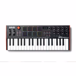 Akai MPK Mini Plus, 37 touche(s), Boutons, Rotatif, Noir, Noir, USB, 451,1 mm