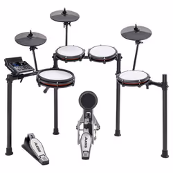 Batterie électronique - Alesis - Nitro Max Kit - 8 pièces - Peaux maillées - Bluetooth intégré