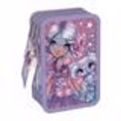 Trousse à 3 compartiments - Nebulous Stars - Estrelia - Multicolore - Stylos et crayons inclus - Zippée