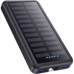 Batterie Externe - GENERIC - 26800mAh - USB C - Charge Solaire 15W - 3 Sorties 3 Entrées