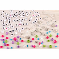 Make it Real - Kit 4 Bracelets Alphabet Avec Breloques