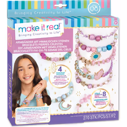 Make it Real MR1322, Kit de fabrication de bracelets pour enfants, 8 an(s), Plastique, Multicolore