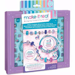 Make it Real Halo Charms Bracelets True Blue, Kit de fabrication de bracelets pour enfants, 8 an(s), Multicolore, 27 pièce(s)