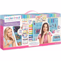 Make it Real Mega Jewellery Studio, Kit de fabrication de bijoux pour enfants, 8 an(s), Plastique, Multicolore, 850 pièce(s)