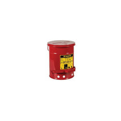 Justrite - Boîte à déchets huileux Rouge en Acier, 20L ( Prix pour 1 )