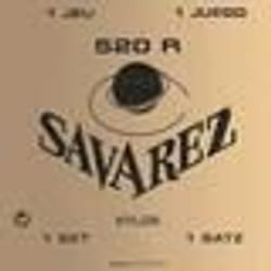Cordes de guitare - SAVAREZ - 520R - Classiques - Tirant normal - Couleur rouge