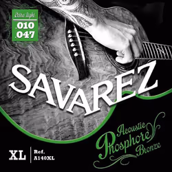 Savarez A140XL Extra Light Cordes pour guitare folk 10-47