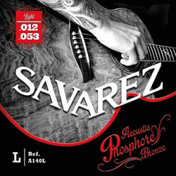 Savarez A140L Light Cordes pour guitare folk acoustique 12-53