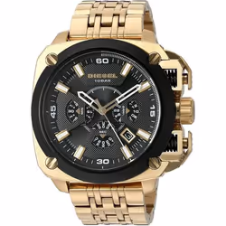 Montre - Diesel - DZ7378 - Cadran Noir - Bracelet Doré - Étanchéité 10 ATM