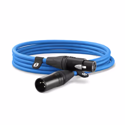 RØDE XLR3M-B, XLR, Mâle, XLR, Femelle, 3 m, Bleu