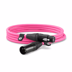 RØDE XLR3M-P, XLR, Mâle, XLR, Femelle, 3 m, Rose