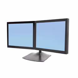 Ergotron DS Series DS100 Dual Monitor Desk Stand, Horizontal, 14 kg, 61 cm (24"), 75 x 75 mm, 100 x 100 mm, Noir