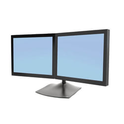 Ergotron DS Series DS100 Dual Monitor Desk Stand, Horizontal 24" Noir Bureau