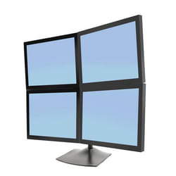 Ergotron DS Series DS100 Quad Monitor Desk Stand 24" Noir Bureau