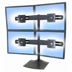 Ergotron DS Series DS100 Quad Monitor Desk Stand 24" Noir Bureau
